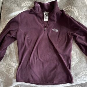 The North Face S purple fleece zip up